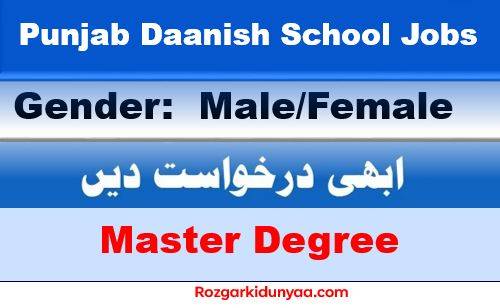 Punjab Daanish School New Jobs 2024