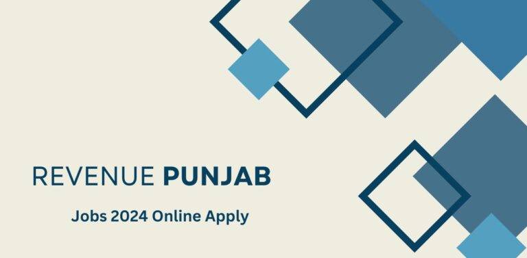 Punjab Revenue Jobs 2024 Online Apply